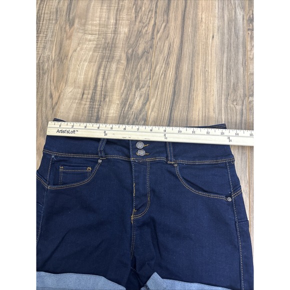 Wax‎ Jeans Butt, I Love You Shorts Medium Dark Blue - Picture 3 of 8